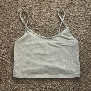 Gray Women's Spaghetti Strap Top